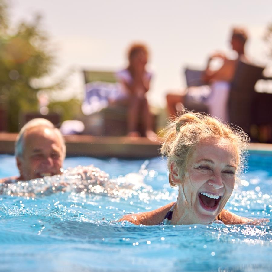 people in a pool